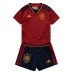 Maillot de foot Espagne Domicile vêtements enfant Monde 2022 Manches Courtes (+ pantalon court)